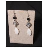 Black and White Crystal Jewelry Set