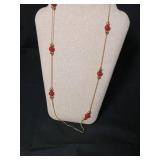 Red Poinsettia Jewelry Set