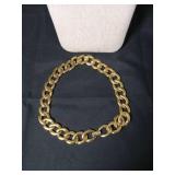 Classic Gold Tone Chunky Chain Necklace