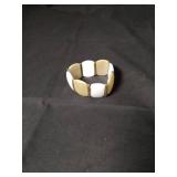 1960s Gold Tone Jewelry Set with Amber Crystals