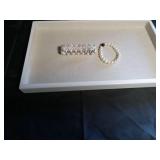 Elegant Pearl and Crystal Wedding Bracelet