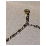 Multi-Color Crystal Leaf Design Necklace and Earrings