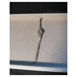 Sterling Silver Onyx Pendant Necklace with Ladies Watch