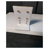 Holiday Earring Set with Wreaths and Trees