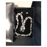 Braided Mesh Necklace Set