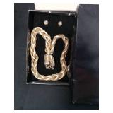 Braided Mesh Necklace Set