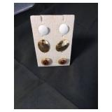 Mid-Century Modern Jewelry Set with Geometric Silver Necklace