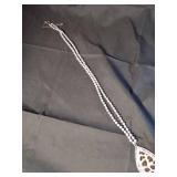 Gray Crystal and Leopard Print Tassel Jewelry Set