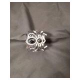 Spider Jewelry Set with Black Crystals