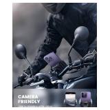 Lamicall Motorcycle Phone Mount Holder - [Camera Friendly] [1s Lock] Bike Phone Holder Handlebar Clamp, Bicycle Scooter Phone Clip, for iPhone Air, 17, 16, 15 Pro Max, Galaxy S25 Ultra, 4.7-7\" Phones