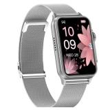 FITVII Nexa Fitness Tracker Answer/Make Calls, Smart Watch with Blood Pressure, Blood Oxygen, 24/7 Heart Rate Monitor, 120+ Sport Mode Activity Tracker with Step Counter, Sleep Tracker for Women Men