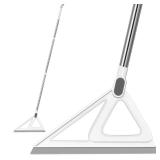 Multifunction Magic Broom, Squeegee Broom for Floor, Rubber Silicone Broom for Floor Cleaning, Magic Broom Sweeper for Living Room, Kitchen, Bathroom-Easy Dry The Glass (Grey, 54 INCH)