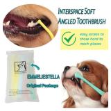 E.M&S.T by Emmeliestella Small Dog & Cat Toothbrush Micro Head, Cat Dental Care, Pets Toothbrush, Oral Hygiene, Easy to Handle, Deep Clean, Soft Bristles, Multi-Angle, Round&Pointed Toothbrush, 5 PCS
