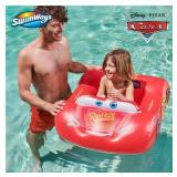 Swimways Disney Pixar Cars Inflatable Water Boat Vehicle, Inflatable Pool Floats and Kids Pool Toys, Cars Pool Party Supplies for Kids Aged 3 & Up