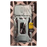 DEERLAMN Case for iPhone 16 Pro Max with Slide Camera Cover+Screen Protector (1 Pack), Rotated Ring Kickstand Military Grade Shockproof Protective Cover-Green