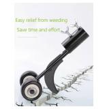 Crevice Weeding Tools with Wheels, Stand Up Weeding Tools for Garden Patio Backyard Lawn Sidewalk Driveways Weeds.