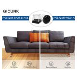 28 Pcs Chair Leg Sliders for Carpet, Round Chair Glides, Silicone Furniture Leg Protectors Caps, Carpet Protectors Table Feet Covers Cups, Teflon Furniture Pads Sliders (Fit:13/16\" ~ 1-3/16\")