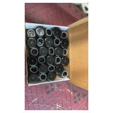 28 Pcs Chair Leg Sliders for Carpet, Round Chair Glides, Silicone Furniture Leg Protectors Caps, Carpet Protectors Table Feet Covers Cups, Teflon Furniture Pads Sliders (Fit:13/16\" ~ 1-3/16\")