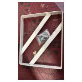 Dewell 2 Pcs 10inch Tripod Triangle Shelf Brackets, Wall Mounted Shelf Supports White,WT250