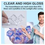 JDiction UV Resin, 300g High Gloss UV Resin Clear Solar Cure Sunlight Activated Glue Hard UV Resin Kit for Jewelry Making, Casting and Coating, DIY Crafts, Resin Art Supplies 2 NEW 1 OPEN