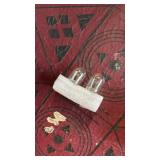 Fugedox 2 PCS T20 7443 1891 21/5W Clear Glass Turn Signal Stop Brake Tail Light-Bulbs - DRL Indicator Light Micro Bulb Parts, Automotive Universal Lighting Accessory, for Cars (White)