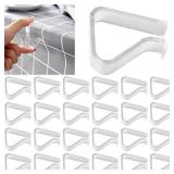 24 Pieces Transparent Clear Tablecloth Clips, Plastic Table Cloth Clipsï¼Windproof Table Cover Holder Clampsï¼Table Cloth Holder for Christmas Home Wedding Party Indoor Outdoor Camping Picnic(