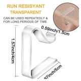 24 Pieces Transparent Clear Tablecloth Clips, Plastic Table Cloth Clipsï¼Windproof Table Cover Holder Clampsï¼Table Cloth Holder for Christmas Home Wedding Party Indoor Outdoor Camping Picnic(