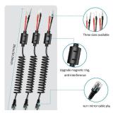 Radar Detector Mount Kit â Super Strong Suction Cup Windshield Holder + Magnetic Ring Power Cord with Inline Fuse, Rearview Mirror Plug & Elastic Cable â Easy Install, No-Slip(for Valentine 