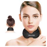 Neck Ice Pack Wrap,Cervical Ice Pack,Cold Compress Ice Packs for Injuries Reusable Cold & Hot Therapy Adjustable Flexible Gel Migraine Ice Head Wrap for Neck Pressure (Black)