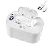 Baby Wipe Warmer and Baby Wet Wipes Dispenser, 5 Modes of Temperature Heating Control Portable Diaper Wipes Warmer for Newborn Baby, Baby Shower Gifts White
