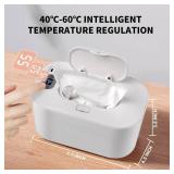Baby Wipe Warmer and Baby Wet Wipes Dispenser, 5 Modes of Temperature Heating Control Portable Diaper Wipes Warmer for Newborn Baby, Baby Shower Gifts White