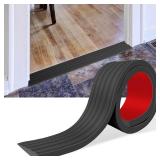 Threshold Ramps for Doorways Self-Adhesive Rubber Ramps for Door Threshold Rubber Door Threshold Ramp for Wheelchair Stroller Scooter Reducer Ramp (Black, 2â Wide x 3.3