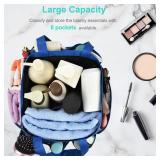 Haundry Mesh Shower Caddy Tote, Large College Dorm Bathroom Caddy Organizer with Hook and Handles, 8 Basket Pockets for Camp Swimming Travel Gym Beach