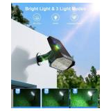 Brightown 4Pack Solar Spot Lights Outdoor with 58 LED & 1800mAh, IP67 Solar Lights Outdoor Waterproof with 3 Light Modes, 2-in-1 Dual Use Outdoor Solar Lights for Yard, Garden and Pathway (Cool White)