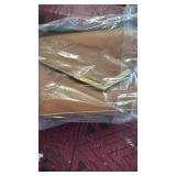 DEXMAY Women Envelope Clutch Faux Saffiano Leather Evening Handbag Foldover Clutch Bag Formal Dressy Purse Brown