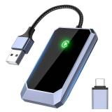 TERUNSOUl Wireless Carplay Adapter, Converts Wired to Wireless carplay Adapter for iPhone, Wireless Control Plug & Play Carplay for Cars from 2017 & for Apple iPhone iOS 10+