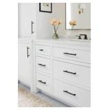 Amerock | Cabinet Knob | Black Bronze | 2-1/2 inch (64 mm) Length | St. Vincent | 1 Pack | Drawer Knob | Cabinet Hardware