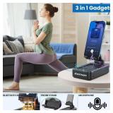 Cell Phone Stand with Wireless Bluetooth Speaker and Anti-Slip Base HD Surround Sound Perfect for Home and Outdoors with Bluetooth Speaker for Desk Compatible with iPhone/ipad/Samsung Galaxy