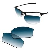 Glintbay 100% Precise-Fit Replacement Sunglass Lenses for Oakley WireTap - Polarized Blue Gradient
