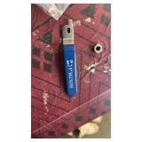 1 Piece Hole Size 5Ã8mm 201 Stainless Steel Ball Valve Handle with Blue Plastic Handle Grip & Nut for 1 inch Ball Valve,180 Degree No Positioning Round Head(Straight)