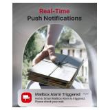X-Sense Smart Mailbox Alarm, Wireless Long Range Mailbox Alert, Mailbox Sensor with SBS50 Base Station for Delivered Mail, SMA11
