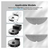 SHELIKI Compatible with D60S, D60S MAX, LiDAR Navigation Smart Vacuuming and Mopping Robot, Replacement Accessories Mop Pad (2 Packs)