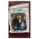 HDMI to RCA Converter, HDMI to AV 3RCA CVBs Composite Video Audio Converter Adapter for Old TV Compatible PAL/NTSC for Roku, Android TV Box, DVD ect