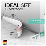 VellureÂ® door draft stoppers for bottom of door - NEW premium door sweep / door seal strip (save energy â installs quickly and easily) door weather stripping, ideal for keeping out cold (1x39\
