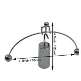 Maydahui Balance Physics Toy Desk Kinetic Weightlifter Steel Man Decompressive Science for Home Office Art Decor
