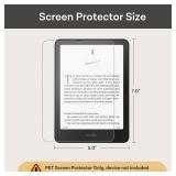 CoBak 3 Pack Anti-Glare Matte Screen Protector for 7\" Kindle Paperwhite 12th Gen 2024 & Kindle Colorsoft Signature Edition,Boox Go 7,Kobo Aura 2 - High Clarity, Fingerprint Resistant - Fine-Grit Text