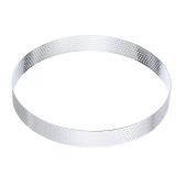 HARFINGTON Stainless Steel Tarts Rings 6.3\" Perforated Metal Circle Baking Dessert Mousse Round Cake Ring Non Stick for Home Kitchen Food Cheese Making Tool