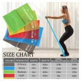 Lianjindun 5 Pcs Professional Resistance Bands. Latex-Free, Elastic Band, Work Out Bands, Stretch Bands for Working Out Women or Men, Exercise Bands Set for Physical Therapy, Yoga