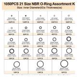 Romeda O Ring Kit O Ring Assortment Kit 21 Size, Metric Nitrile Rubber O Rings for Car Auto Vehicle Repair Faucet Plumbing Air or Gas Sealing Connections Resist Oil and Heat