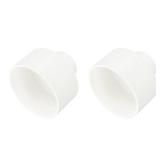uxcell 2 Pcs UPVC Reducer Pipe Fitting, 4\"x1-1/2\" PVC Straight Pipe Coupling Adapter Connector for Home Sewer Plumbing Water Line, White